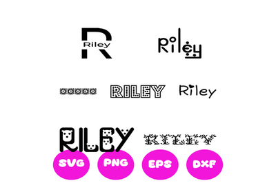 RILEY GIRL NAMES SVG CUT FILE