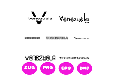 VENEZUELA COUNTRY NAMES SVG CUT FILE