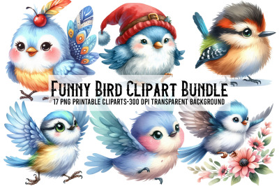 Funny Bird Clipart Bundle Funny Bird Png