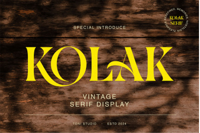 KOLAK-modern vintage