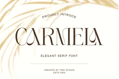 Carmela-Modern and elegant typeface