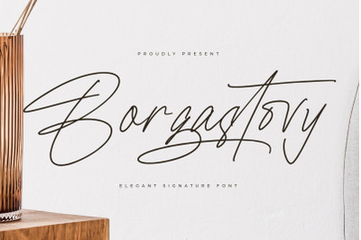Borgastovy - Elegant Signature Font