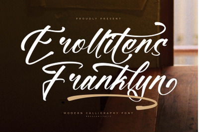 Erollitens Franklyn - Modern Calligraphy Font
