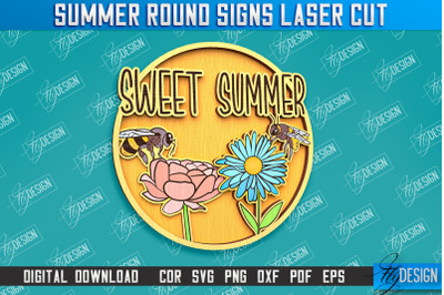Summer Round Signs&nbsp;| Summer Vibe Design | Signs Inscription