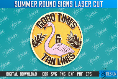Summer Round Signs&amp;nbsp;| Summer Vibe Design | Signs Inscription