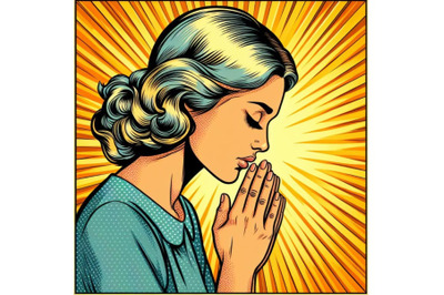 8 Woman prayer joy religion pop a bundle