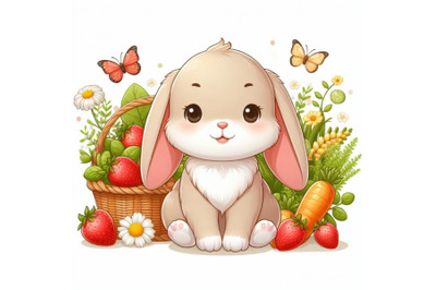 8 Cute baby rabbit animal