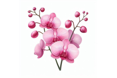 8 Pink orchid. Pink flowers orchi bundle