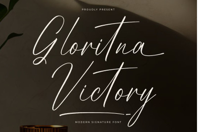 Gloritna Victory - Modern Signature Font