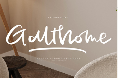 Galthome - Modern Handwritten Font