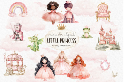 Pink baby princess clipart