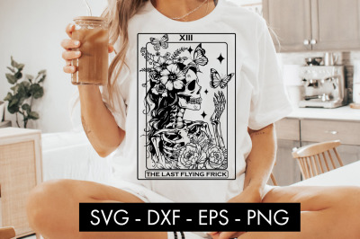 Tarot Card The Last Flying Frick SVG Cut File PNG