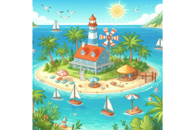 8 Summer island. Summer vadeerion bundle