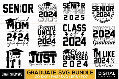 Graduate SVG Bundle, Graduation Quotes SVG