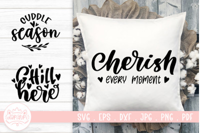 Pillow Design SVG Cut File | Pillow Quotes