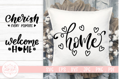 Pillow Design SVG Cut File | Pillow Quotes