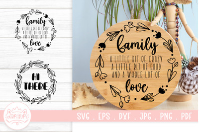 Farmhouse Family Round Sign