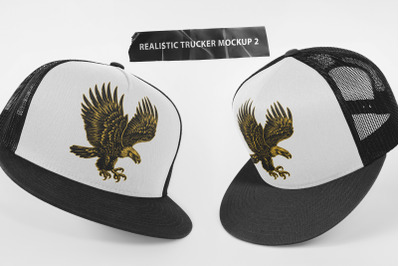 Realistic Trucker Hat Mockup 2