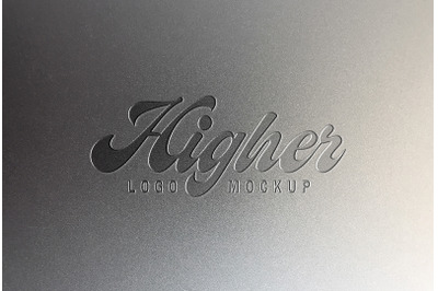 Metal Engraving Logo Mockup
