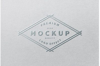 Silver Foil Logo Mockup