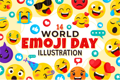 14 World Emoji Day Illustration