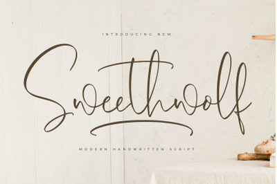 Sweethwolf - Modern Handwritten Script