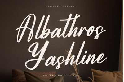 Albathros Yashline - Modern Bold Script