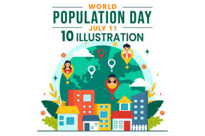 10 World Population Day Illustration