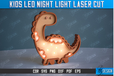 Kids Led Night Light | Home Design | Night Lamp | Dinosaur Design