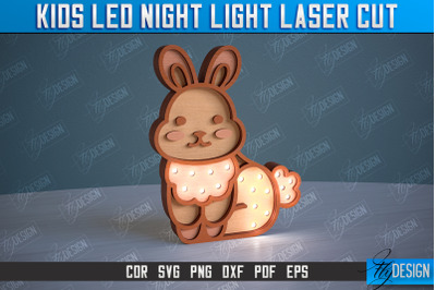Kids Led Night Light | Home Design | Night Lamp | Rabbit Design