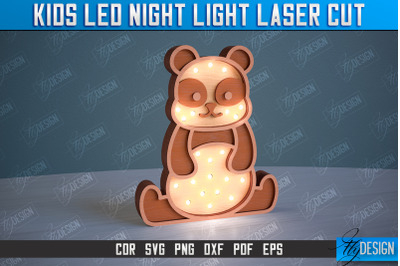 Kids Led Night Light | Home Design | Night Lamp | Panda Design