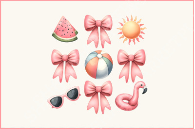 Summer PNG&2C; Coquette &amp;amp; Beach Vibes&2C; Retro Summer Designs&2C; Pool Babe Trendy Aesthetic&2C; Girls Trip Download&2C; Vacation Sublimation
