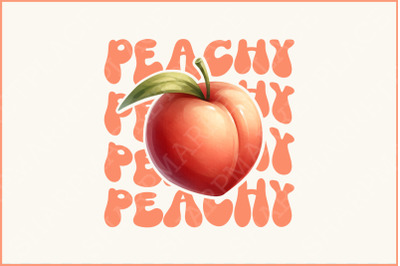 Peachy PNG, Retro Sublimation, Peach Clipart Designs, Mom Life Summer Trends, Fruit Screen Print, Y2K Baby Tee &amp; Download