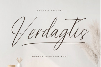 Verdagtis - Modern Handwritten Font