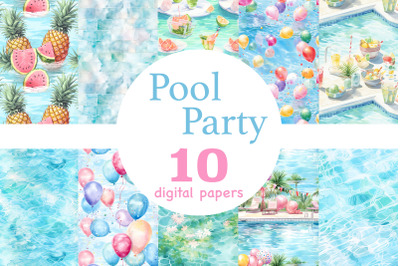 Pool Party Seamless Pattern | Summer Papers