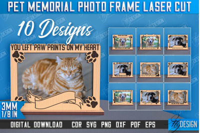 Pet Memorial Photo Frame Laser Cut Bundle Design