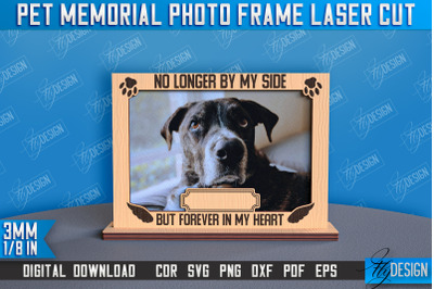 Pet Memorial Photo Frame Laser Cut | Animals Photo Frame Design