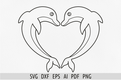 Dolphin heart svg files for cricut Paint and sip svg Sea png