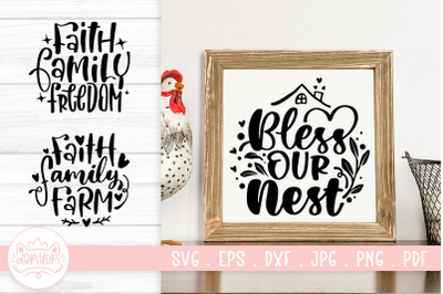 Farmhouse Sign Quotes SVG Cut File