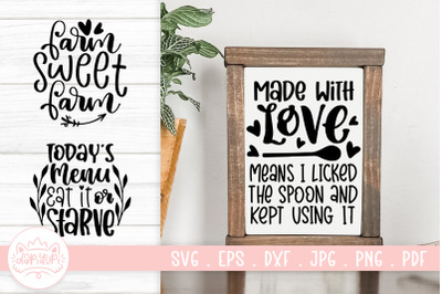 Farmhouse Sign Quotes SVG Cut File