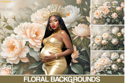 Floral Backgrounds, Digital Backdrop Studio Maternity