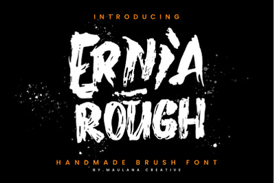 Ernia Rough Handmade Brush Font