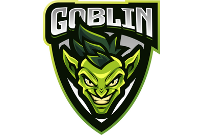 Goblin head esport mascot logo design