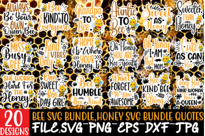 Bee Stickers Bundle&2C; Honey Bundle Quotes