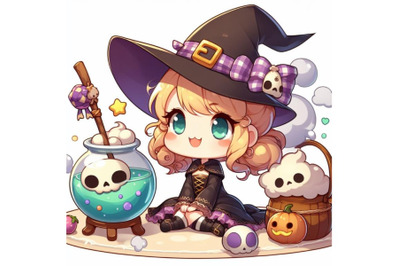 4 a little cute witch