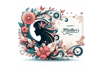 4 Artistic elegant card design for Mother s day