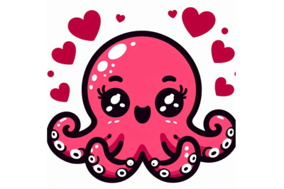 4 kawaii very a cute octopus loved