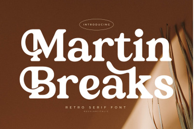 Martin Breaks - Retro Serif Font
