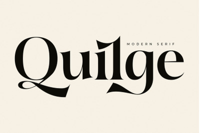 Quilge - Modern Serif