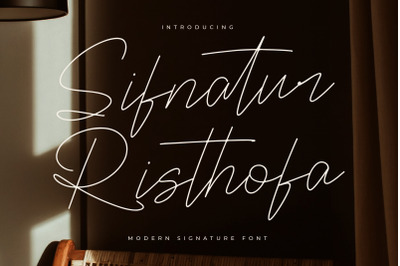 Sifnatur Risthofa - Modern Signature Font